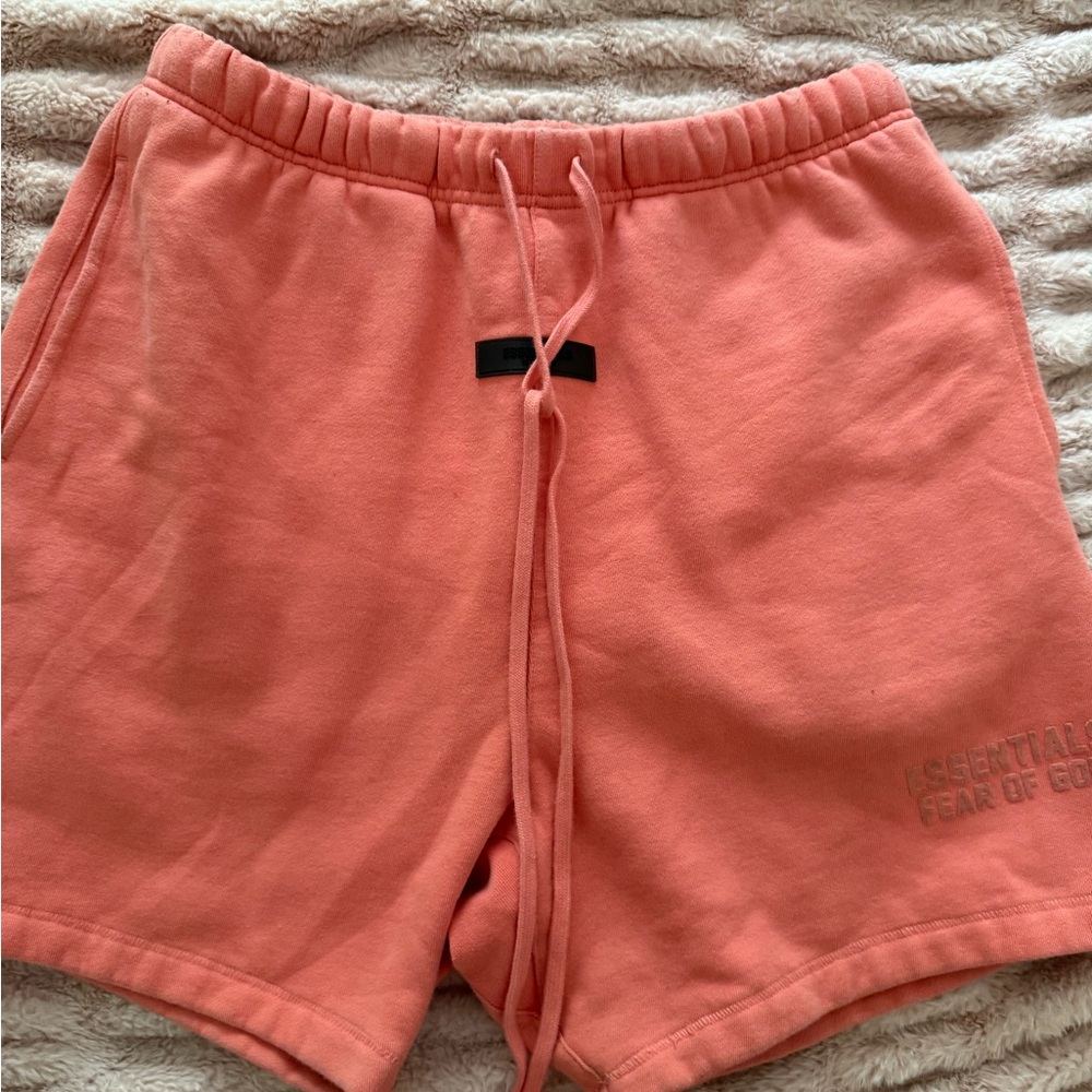Fear of God Essentials Peach Shorts